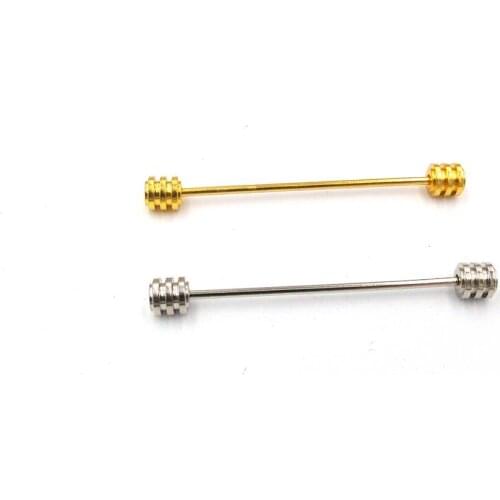 Men accessories Threaded Copper brooche Double Collar Pin Scarf Men Women Brooches Jewelry Accessories Wholesale replica clothes