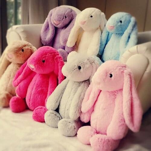 Easter 8 Colour 17cm 28cm Cute soft plush Rabbit Bunny Sleeping Toy Weding Party Birthday Childrens Day Gift Christmas toy