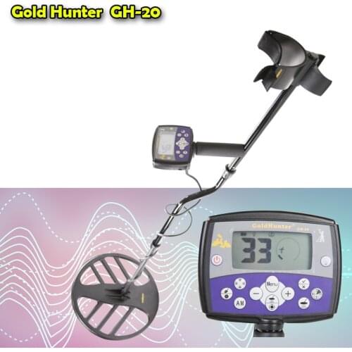 GH-20 Underground Metal Detector Search Gold Finder Detector waterproof Coil Treasure Hunter Finder Pinpointer LCD Display