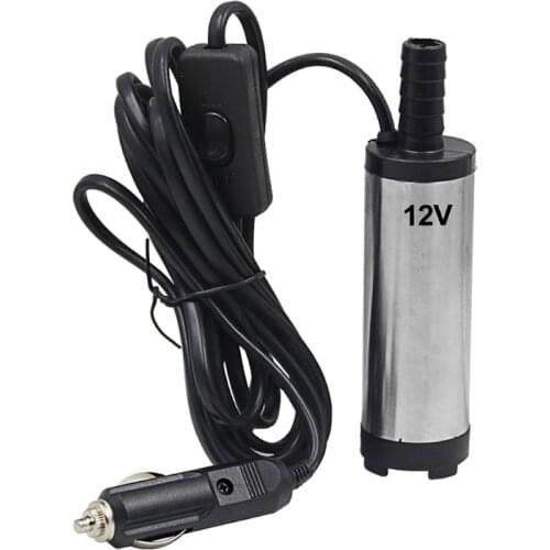 Portable 12L/min 12V DC Electric Submersible Oil Pump For Car Diesel Kerosene Fuel Transfer Water Suction Pump 12 V Volt
