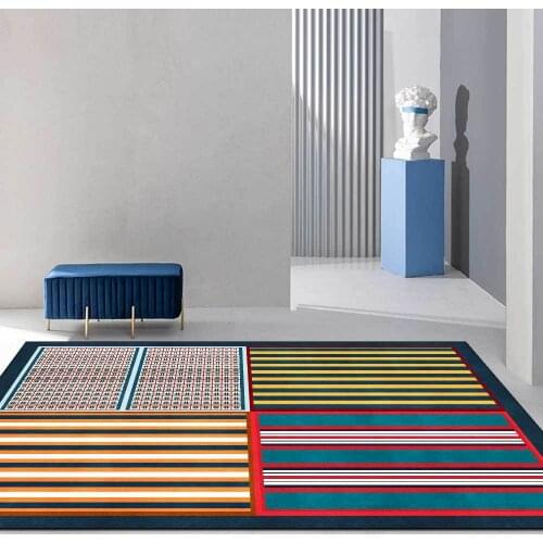 Retro Bohemian Style Rug Colorful Persian Geometric Ethnic Big Carpets for Living Room Bedroom Area Rugs Home Kitchen Floor Mat