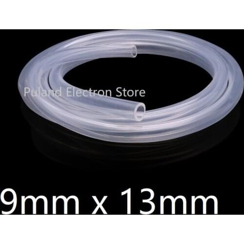 9x13 Silicone Tubing ID 9mm OD 13mm Food Grade Flexible Drink Tubing Pipe Temperature Resistance Nontoxic Transparent