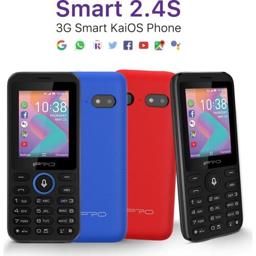 Celular IPRO Smart2.4s 3G Feature Phone 2.4inch Smartphone Keypad Mobile Phone KaiOS Support Wifi Download APP from Google Store