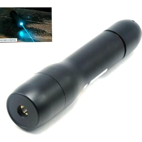 Waterproof Focusable 488nm Blue Laser Pointer Pen LED Torch Flashlight 488T-60 DS6