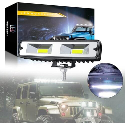 1pc 18W 12V COB Work Light Bulb Spot Beam Bar Driving Fog Lamp Fog Lights LED Light For Car SUV Off Road Accessories
