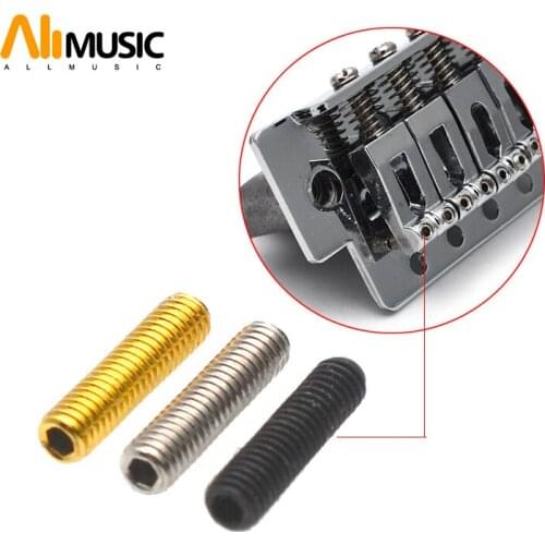 12Pcs M3 Electric Bass Guitar Bridge Saddles Hexagon Screws for Tremolo Bridge or Electric Bass Bridge M3*10mm