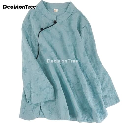 2021 ladies chinese tops blouses chinese traditional top style shirt womens hanfu top ethnic oriental chinese blouse hanfu