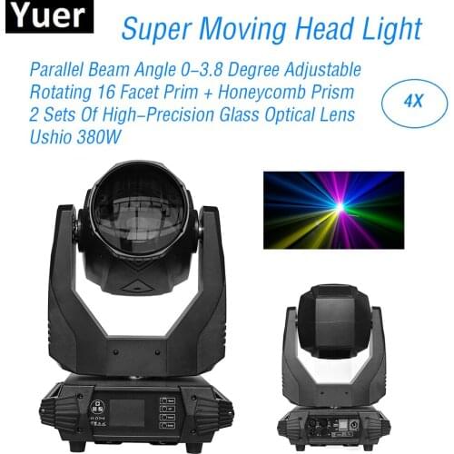 4Pcs/Lot 380W Super Moving Head Light Music Disco Light Night Club DJ Equipment Sound Party Moving Head Light High Brightness