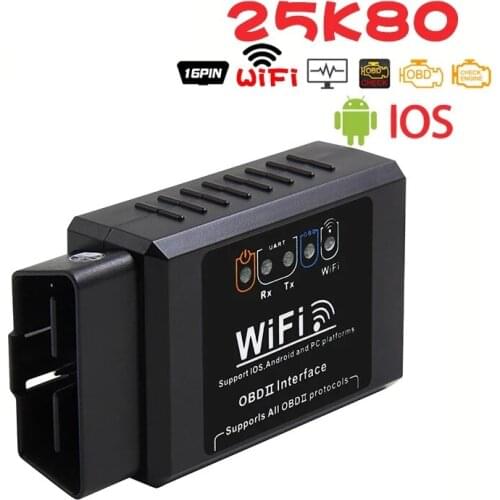 ELM327 V1.5 WIFI OBD2 Scanner PICIF25K80 Chip wifi OBD 2 OBD2 Car Auto Diagnostic Tool ODB2 OBDII Code Reader For Android/IOS