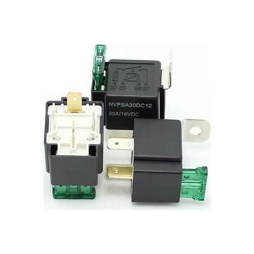 Free shipping10PCS30 Amp Fuse On/Off Relay4P Spot lamps Fog Lamp Base box holder