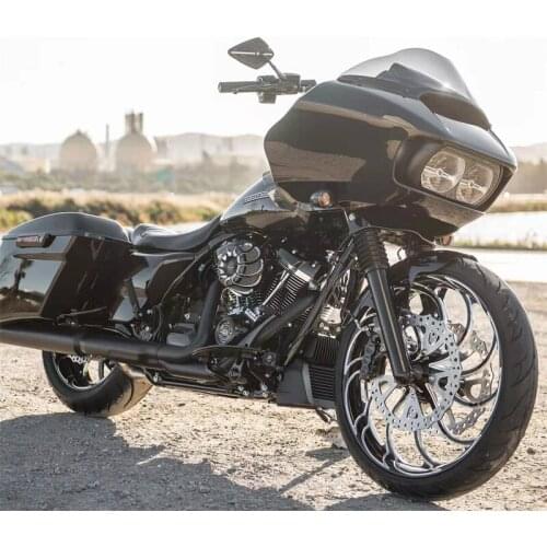 CNC Black Drift Air Filter Cleaner Kit for refit Harley Softail Heritage Fat boy Breakout Deluxe Fls Slim Black line 07--20