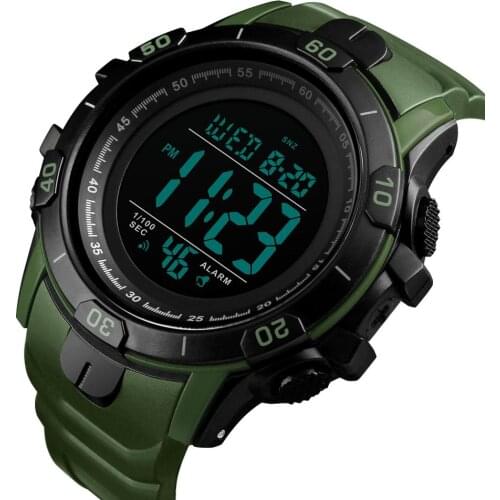 SKMEI Outdoor Sports Digital Watch Men Waterproof Alarm Clock Wristwatch WeekDisplay Multiple Time Watches erkek kol saati 1475