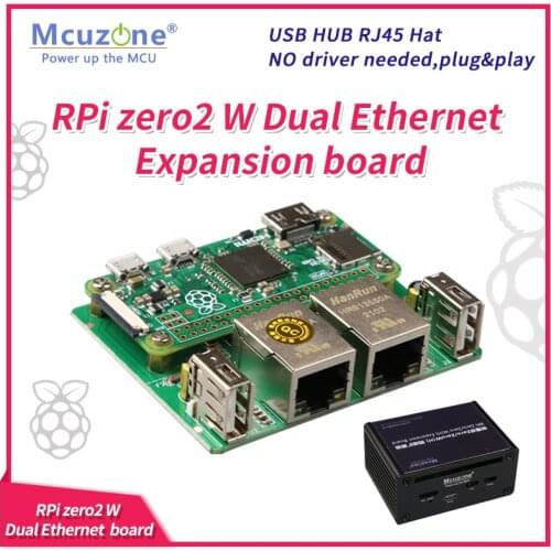 Ethernet and USB main board for RaspberryPi zero/zero W, USB to Ethernet USB HUB RJ45 Hat, Powered by USB type C, gold probe
