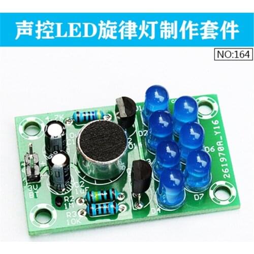 Sound control melody light kit Electronic DIY production Fun welding exercises Electronic teaching production training parts