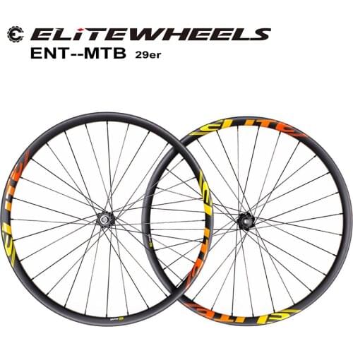 ELITEWHEELS 29er MTB Carbon Wheels Ultralight 28mm Width 24 Depth Mountain Bicycle Rims M11 Straight Pull Hub Carbon Wheelset