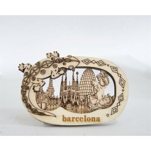 Sagrada Familia Barcelona Spain Souvenir Refrigerator Magnetic Sticker 3D Resin Decorative Lizard Fridge Magnet Craft GIFT IDEA