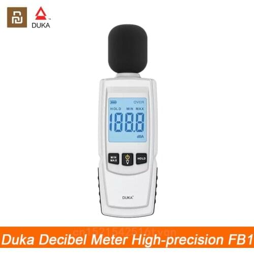 Youpin Duka HighPrecision Decibel Meter 30~130dB Max Backlight Display Reading Hold Auto Power Off Mini Sound Level Meter