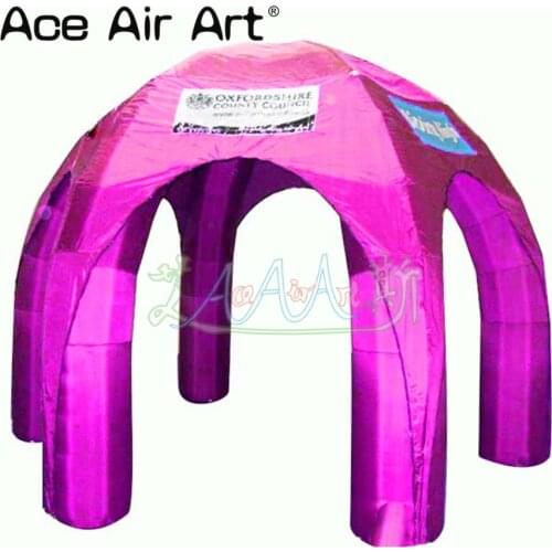 Cheapest mini dome inflatable spider tent,4 m diameter shelter toy tent in different colors for promotion