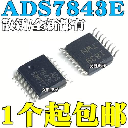 New and original ADS7843E ADS7843 SSOP16 Touch screen controller IC chip 12 AD converter, touch screen controller