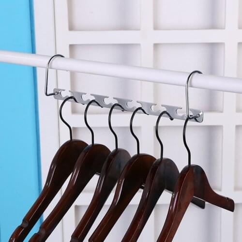 Half Toroidal Universal Metal Clothes Closet Hangers Clothing Organizer