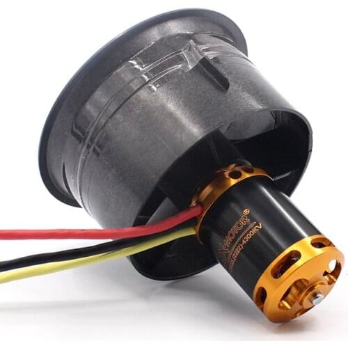 QX-MOTOR QF2822 QF2611 Brushless Motor 2200kv-4300KV 3-6s Battery 64mm/70mm EDF Ducted Fan 5/12Blades for Outrunner Airplane
