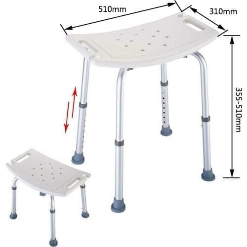 Adjustable Bath Chair Elderly Shower Chair Pregnant Woman Bench Bathroom Stool Seat Bath Stool Elderly Safe Bathroom Environment