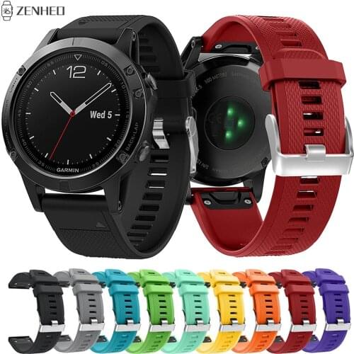 22mm Silicone Strap For Garmin Fenix 5/5 Plus Quick Release Band For Garmin Forerunner 935/Instinct/Quatix 5 Smart Watch band