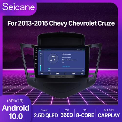 Seicane 2din Android 10.0 DSP IPS Car DVD Multimedia Player For Chevrolet CRUZE 2012 2013 2014 2015 Quad-core 2.5D IPS GPS Wifi