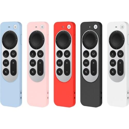 Remote Silicone Case for Apple-TV 4K Apple-TV 2021 Siri Remote 2nd Gen Non-Slip Durable Controller Protective Cover