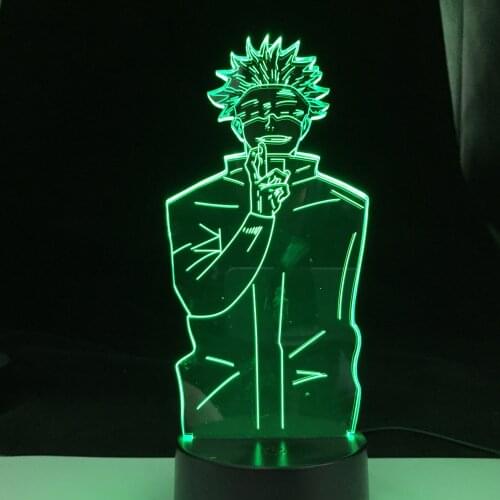 Jujutsu Kaisen Led Night Light Satoru Gojo Lamp for Bedroom Decor Birthday Gift Satoru Gojo Light Jujutsu Kaisen Gadget Gift