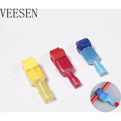 T Tap type Electrical Connectors Quick Wire terminal connector Splice and Insulated Male Disconnect Terminals for auto car