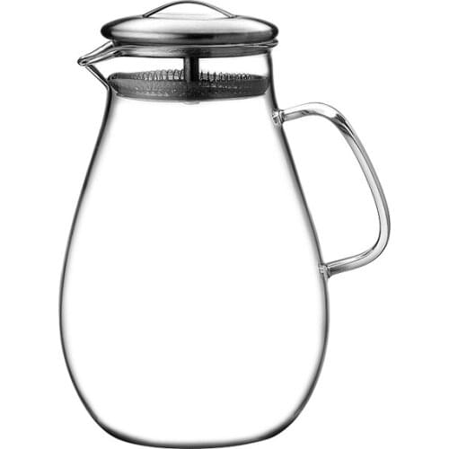 2000ml Heat-resistant glass teapot high temperature cold water bottle pot teak juice Juice cans large capacity glass kettle