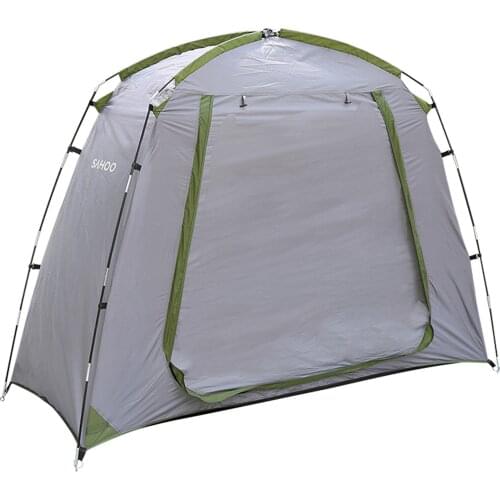 Waterproof Outdoor Bicycle Storage Shed Bike Tent Silver Coated Polyester Bike Shelter Space Saving Bicycle Garden Tool Storage