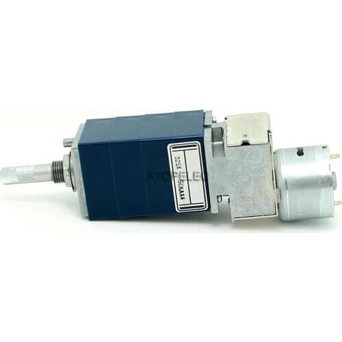 Japan ALPS RK27 50KAX4 Motorized Stereo Potentiometer 50K 4-Gang Channel HiFi Audio AMP Remote Volume Sound Control Flat Shaft