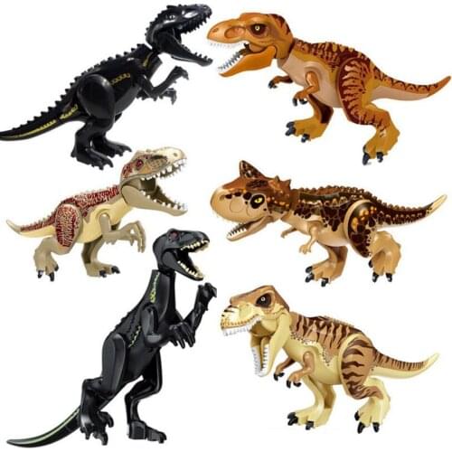 Jurassic World Brutal Raptor Building Blocks Jurrassic World 2 Dinosaur Figures Bricks Toys For Children Compatible with L*going