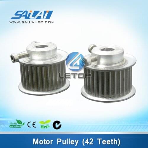 Factory price inkjet printer Aluminum Timing Belt Pulley for 2pcs/lot 42 Teeth motor pully