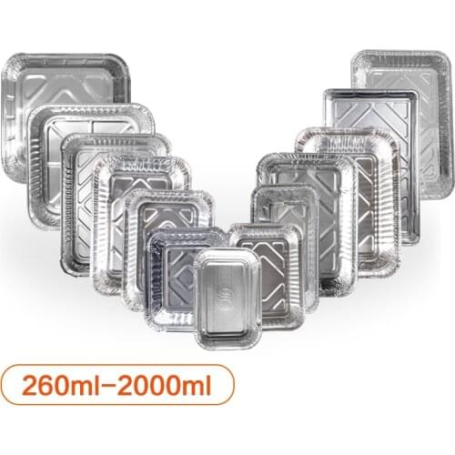 Take-out Tin Box Carry-out Aluminium Foil Containers takeaway food packaging assiette jetable контейнер для еды