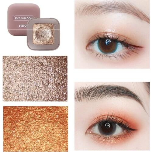 10 Color Single High Shiny Cream Texture Eye Shadow Lasting Waterproof Shimmer Pearl Pigment Monochrome Eye Cosmetics