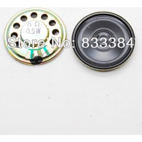 10pcs 0.5W 8Ohm Magentic Type Round Metal Shell Micro Speaker Horn D30mmxH5mm
