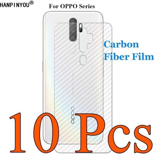 10 Pcs/Lot For OPPO A9 A11X A5 2020 Find X2 Pro 3D Ultra thin Transparent Carbon Fiber Back Film Skin Screen Protector Sticker