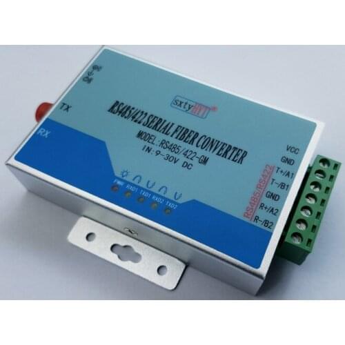 2-way RS485/1-way RS422-to-optical fiber converter single (multi) mode single-fiber FC circular port 2-level lightning protectio