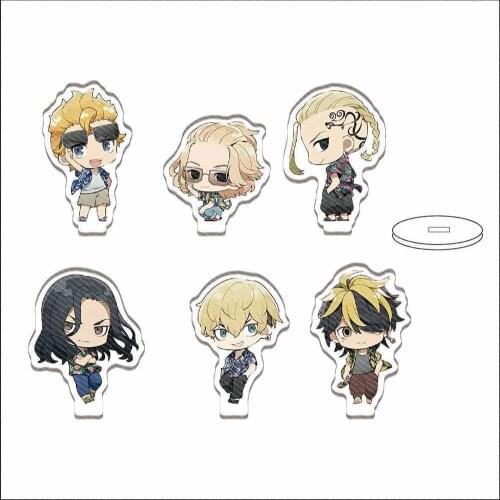 Anime Tokyo Revengers Acrylic Figure Model Props Cosplay Manjiro Ken Takemichi Hinata Plate Character Figure Stand Model