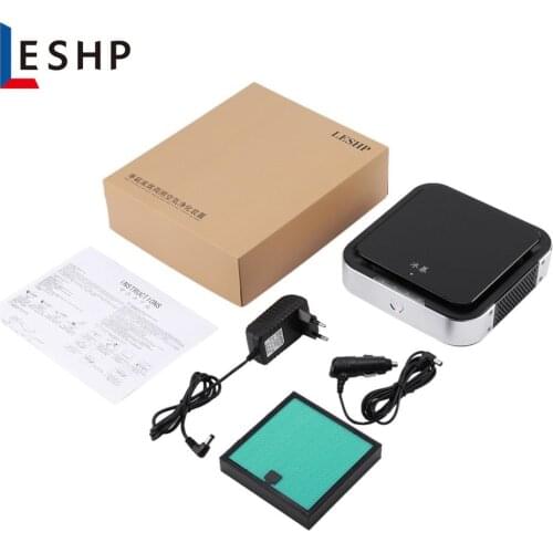 Leshp Anion Air Purifier Electrostatic Adsorption Dust Removal Intelligent Stepless Speed Control For Car Home Office