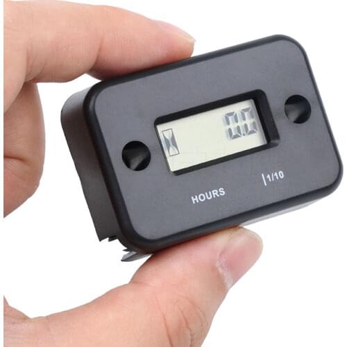 Waterproof LCD Display Digital Hour Meter for Bike Motorcycle ATV Snowmobile Marine Engine Not Tachometer Model