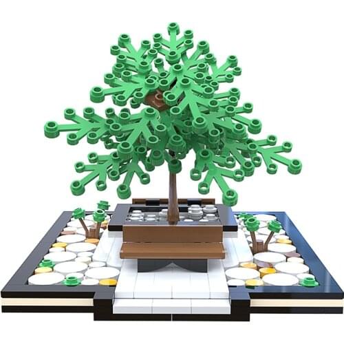 Potted plants Accessories Building Blocks garnish Green Bush Flower Grass Tree Plants House Toys All Brands