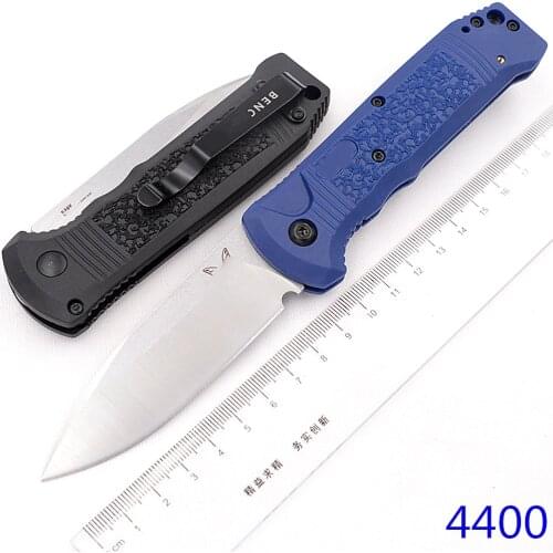 JUFULE Blue 4400 Mark S30v blade Grivory fiber handle hunt camp Pocket outdoor Survival kitchen EDC Tool Tactical folding knife