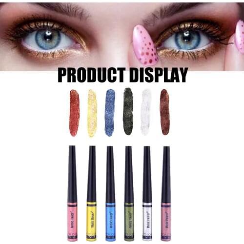 Hot Selling Music Flower Eyeliner Fine Soft Head Waterproof Non-halo Dyed Long-lasting Non-makeup Cosmetic Gift for Women