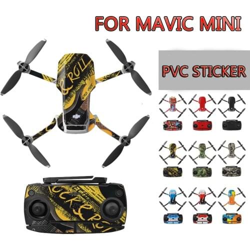 Mavic Mini Waterproof Skin Protective PVC Stickers Drone Body Arm Remote Control Protector for DJI Mavic Mini Accessories