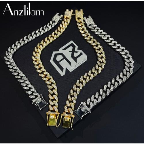 12.5mm Bling Cuban Chain Bracelet Iced Out Miami Chain Hip Hop Bracelet For Men 2020 Cuban Link Chain Jewelry Free Shipping
