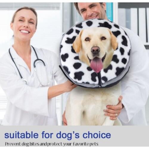 Inflatable Dog Cone Neck Collar For After Surgery Recovery Soft Dogs Cats E-Collar Pet Anti Licking Touch Wounds Pet Accessories